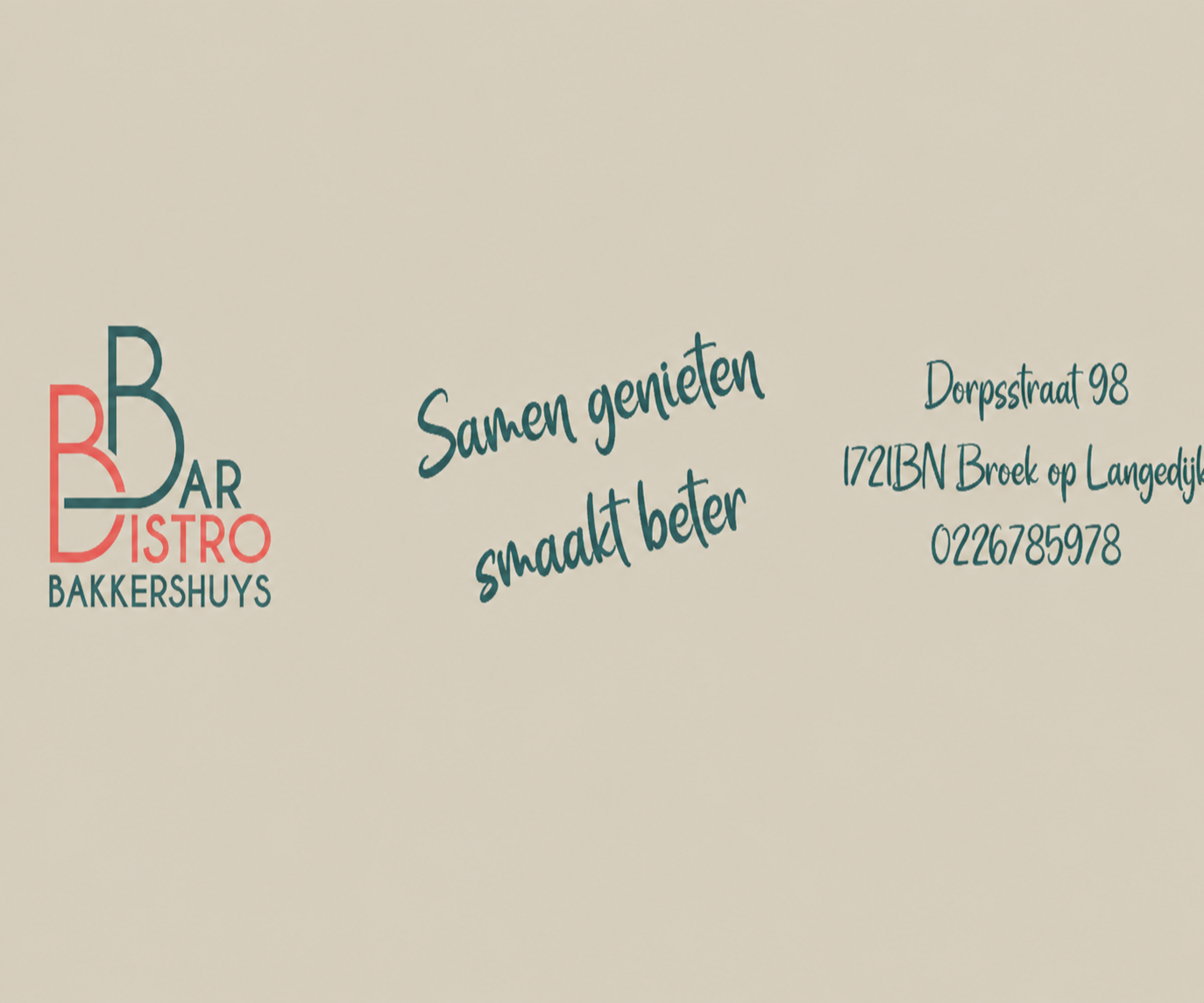 bar bistro bakkershuys